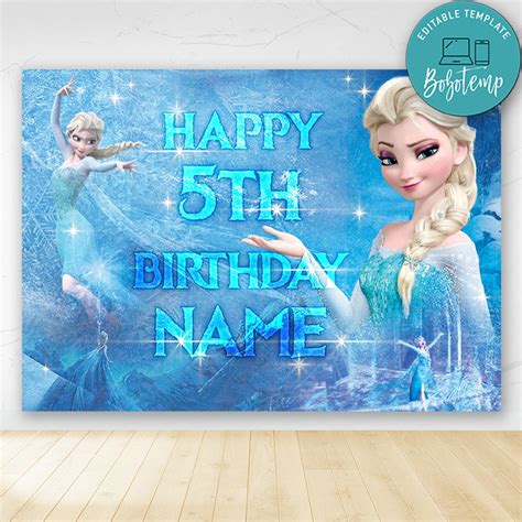 Frozen 2 Birthday Banner Printable